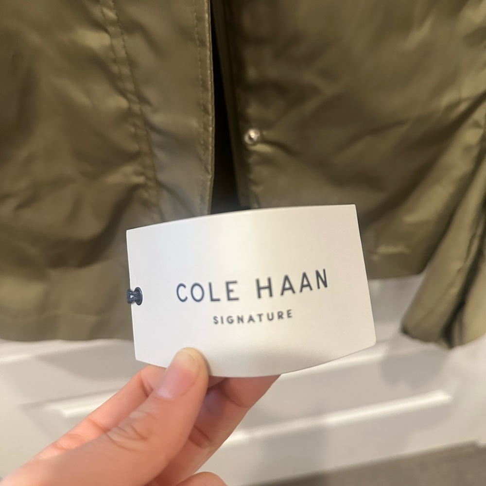 Cole Haan signature olive Khaki Women's Utility Jacket - Picture 11 of 17